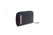Load image into Gallery viewer, Athena Leather Purse Navy &amp; Pink
