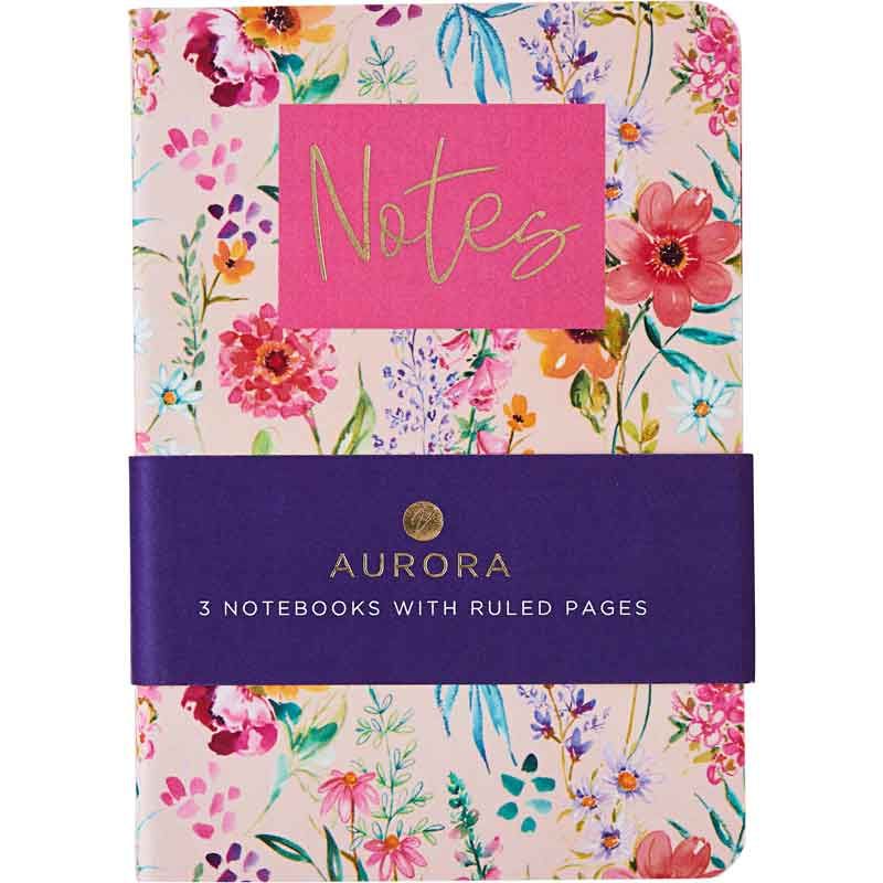 A6 Notebook Triple Pack Aurora