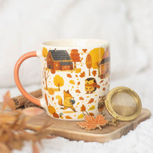 Load image into Gallery viewer, Autumn Creatures Mug &amp; Tea Strainer Set
