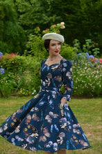 Load image into Gallery viewer, Bambi Teal Butterfly Swing Dress
