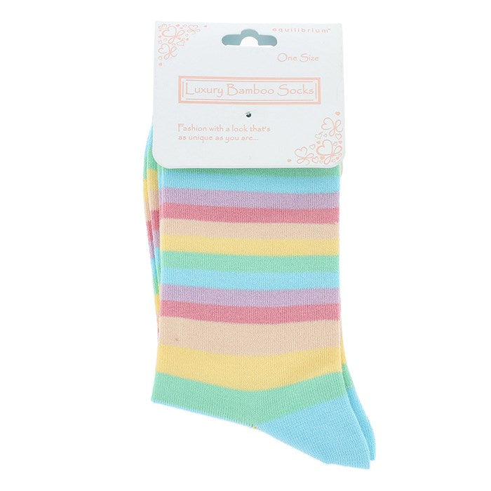 Bamboo Socks Rainbow Pastels