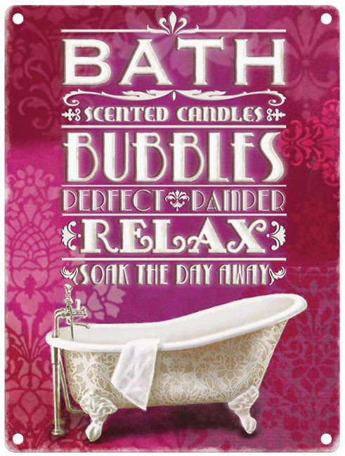 Vintage Small Sign Bath Bubbles