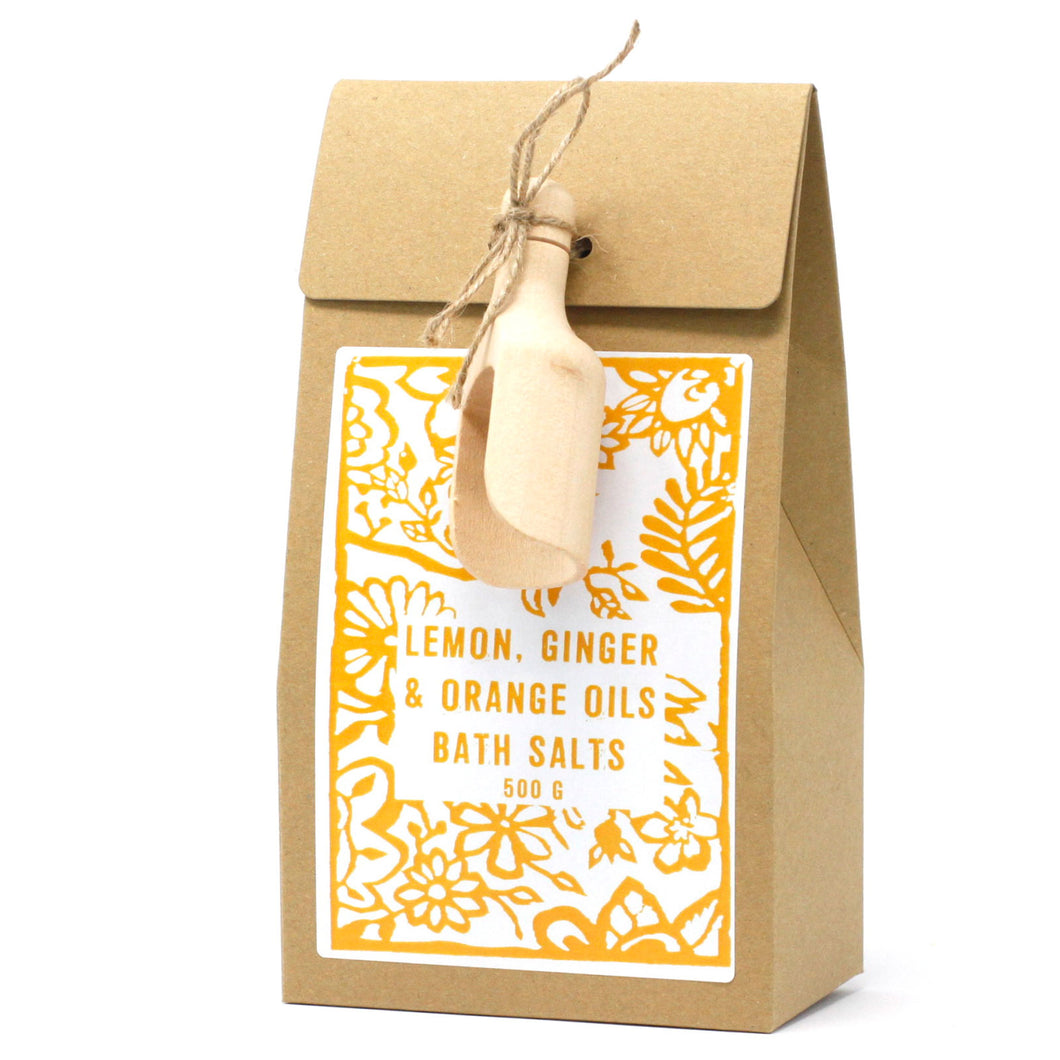 Agnes & Cat Bath Salts Lemon, Ginger & Orange Oils