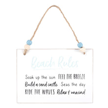 Load image into Gallery viewer, Beach Rules Sign
