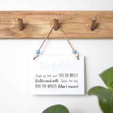 Load image into Gallery viewer, Beach Rules Sign
