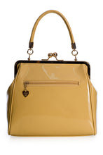 Load image into Gallery viewer, Gloss Bow 1950s Style Bag Beige
