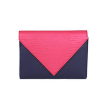 Load image into Gallery viewer, Belle Leather Purse Purple &amp; Pink
