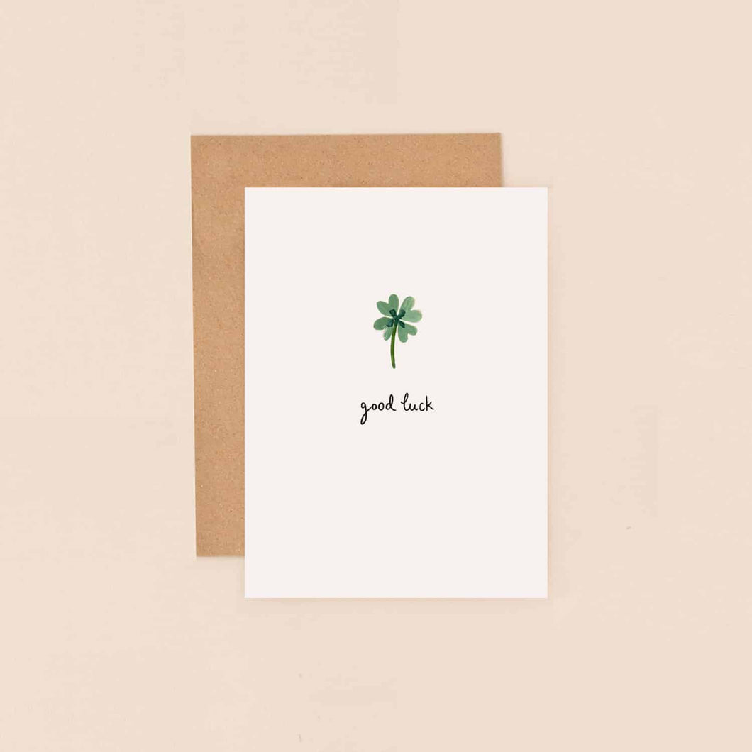 Bijou Good Luck Clover Mini Card