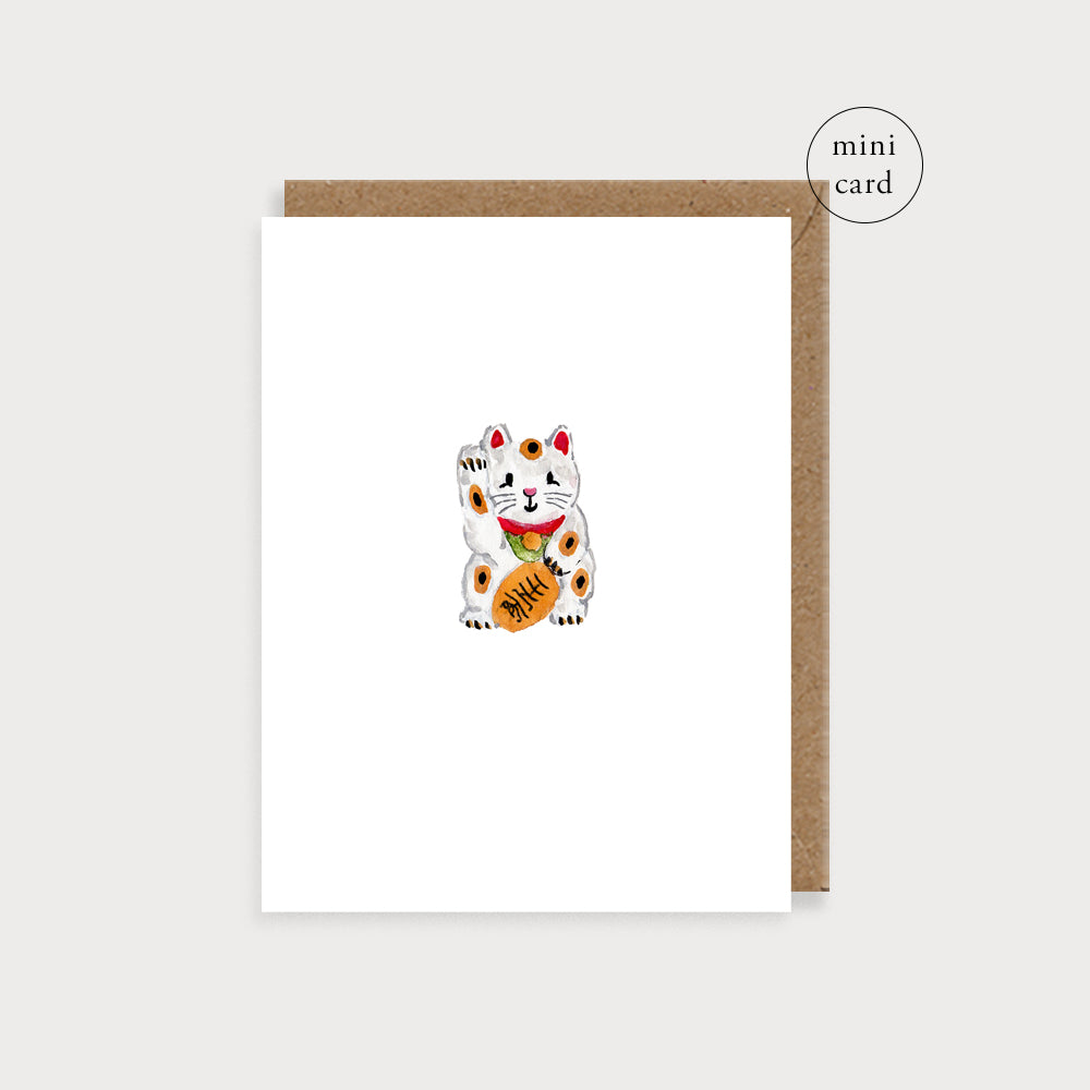 Bijou Lucky Cat Mini Card