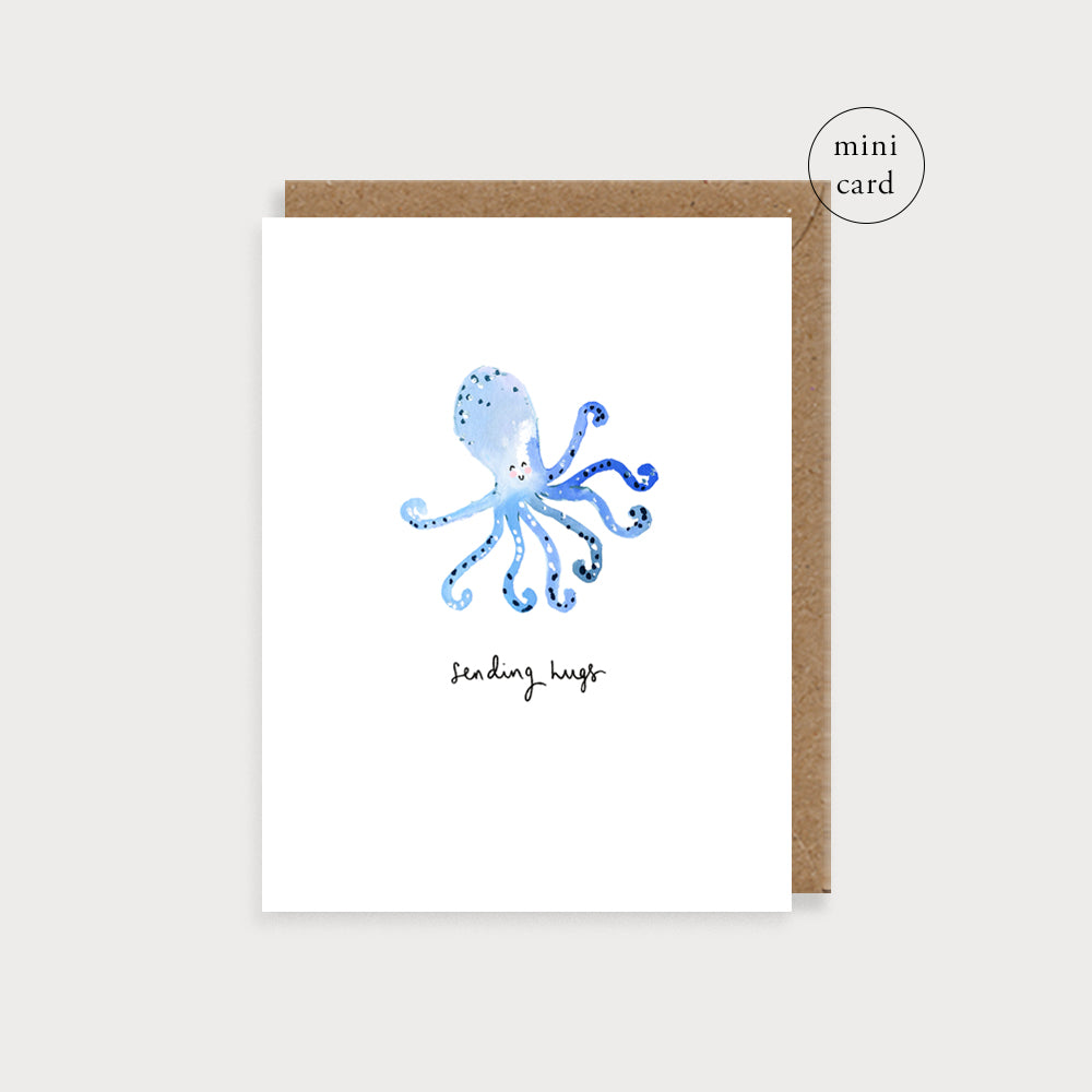 Bijou Sending Hugs Octopus Mini Card