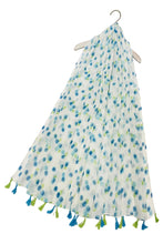 Load image into Gallery viewer, Blueberry Tassel Scarf
