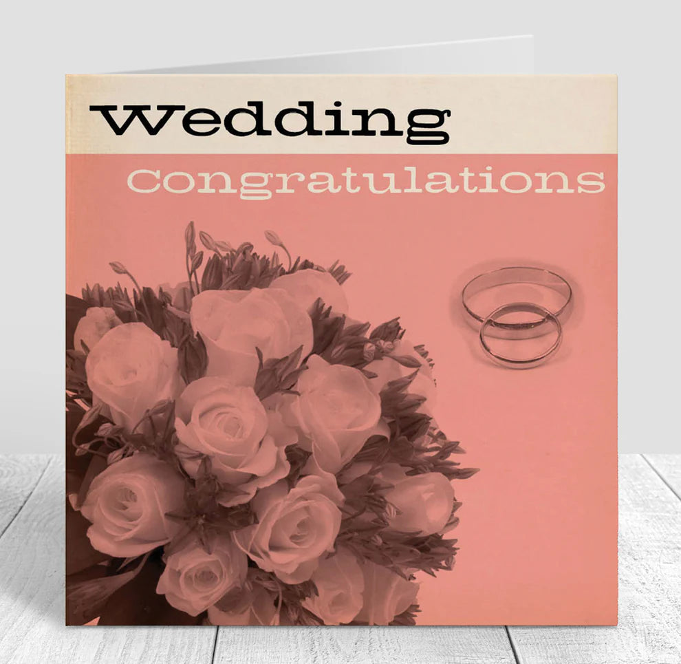 Bluenote Wedding Congratulations Card