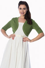 Load image into Gallery viewer, Plain Bolero Short Sleeve Green
