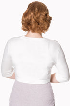 Load image into Gallery viewer, Plain Bolero Short Sleeve Off White
