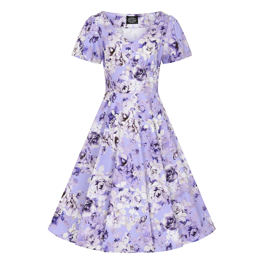 Bonnie Lilac Floral Swing Dress