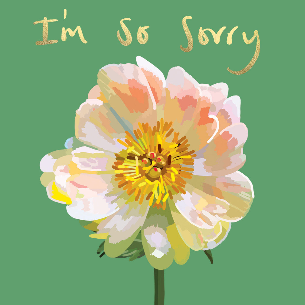 Botanical I'm So Sorry Floral Card