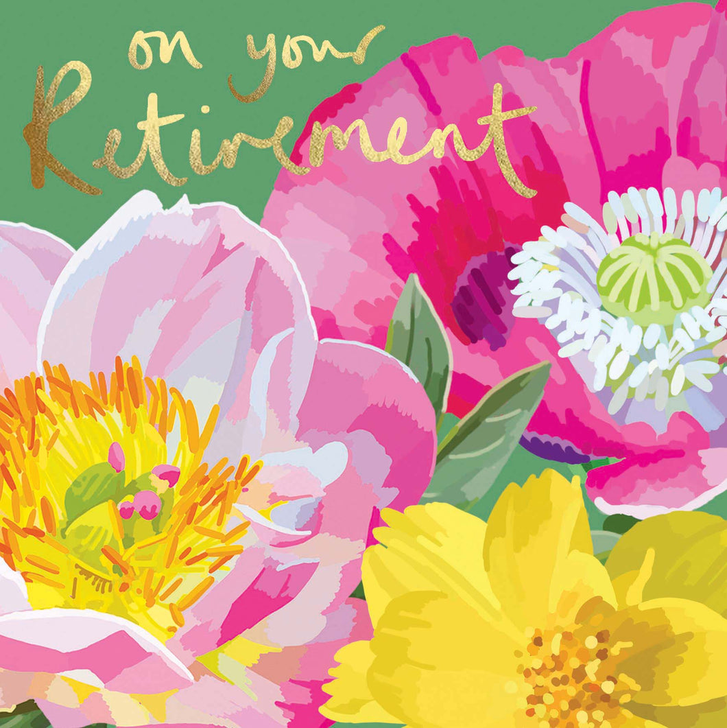 Botanical Retirement Card
