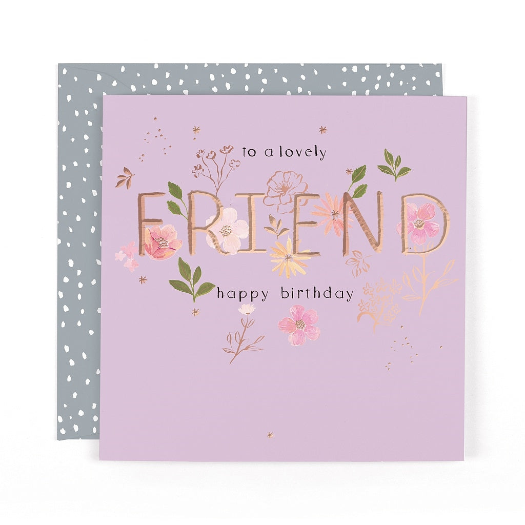 Botanique Lovely Friend Birthday Card