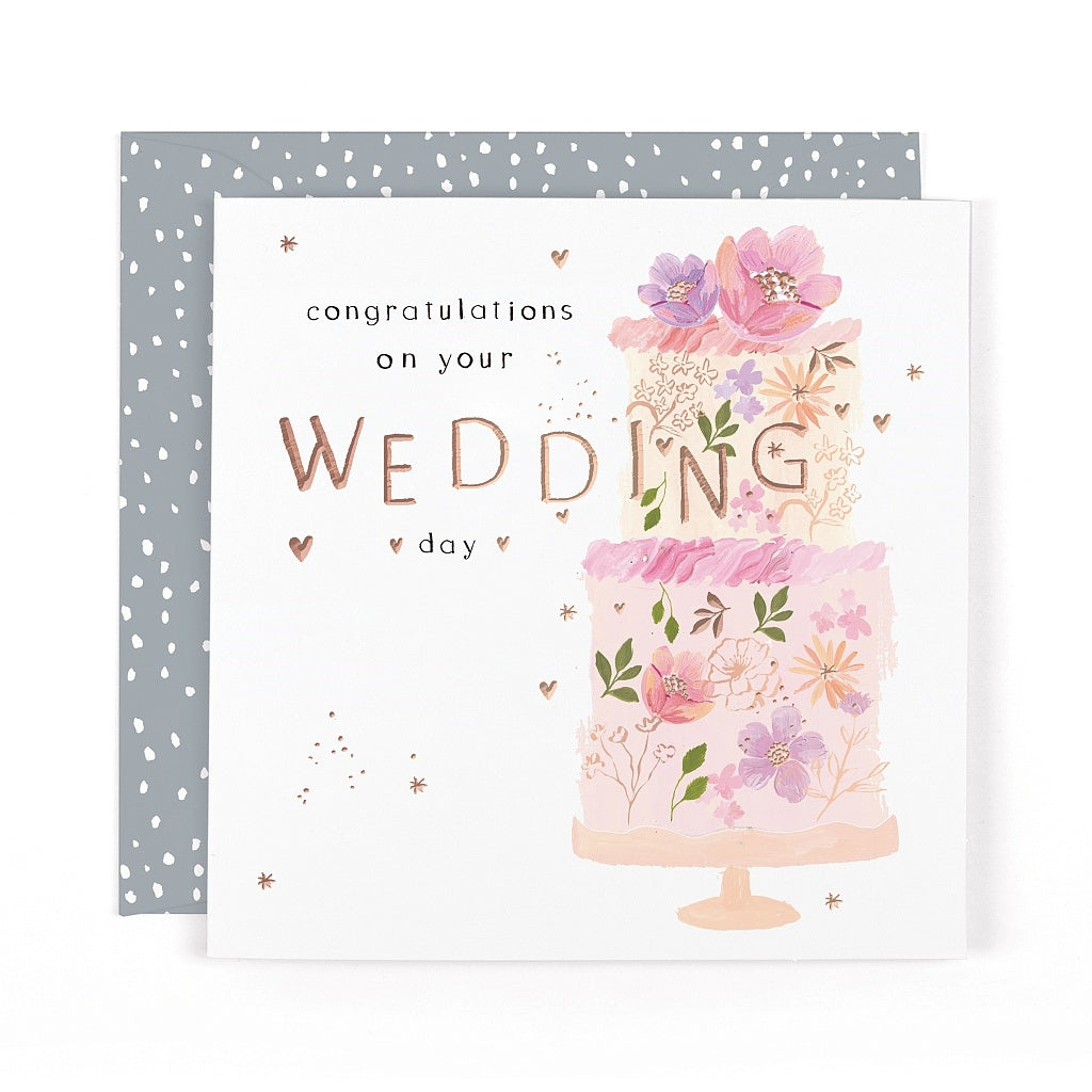 Botanique Wedding Cake Card