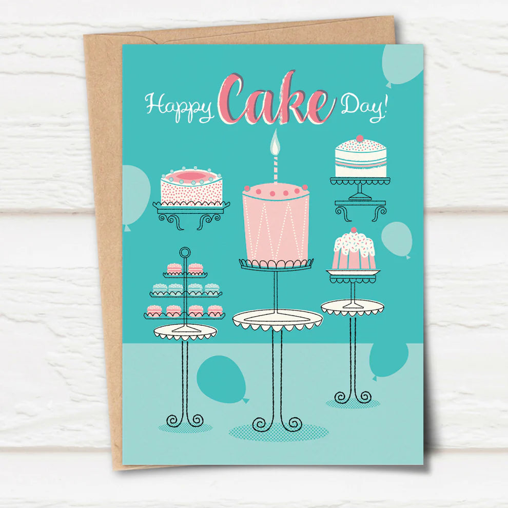 Boutique Cake Day Birthday Card