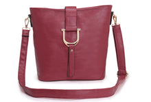 Load image into Gallery viewer, Bucket Bag Dark Red
