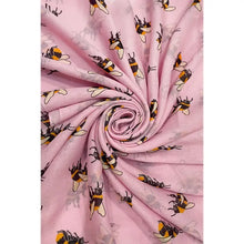 Load image into Gallery viewer, Bumble Bees Scarf Pink
