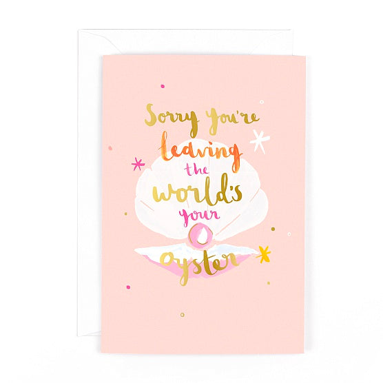 Butterscotch Sorry You're Leaving Card