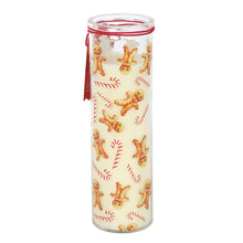 Load image into Gallery viewer, Candy Cane Warm Gingerbread Tube Candle
