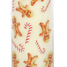 Load image into Gallery viewer, Candy Cane Warm Gingerbread Tube Candle
