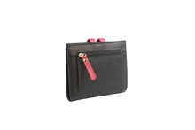 Load image into Gallery viewer, Cassie Leather Purse Black &amp; Red
