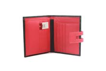 Load image into Gallery viewer, Cassie Leather Purse Black &amp; Red
