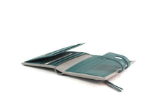 Load image into Gallery viewer, Cassie Leather Purse Grey &amp; Teal
