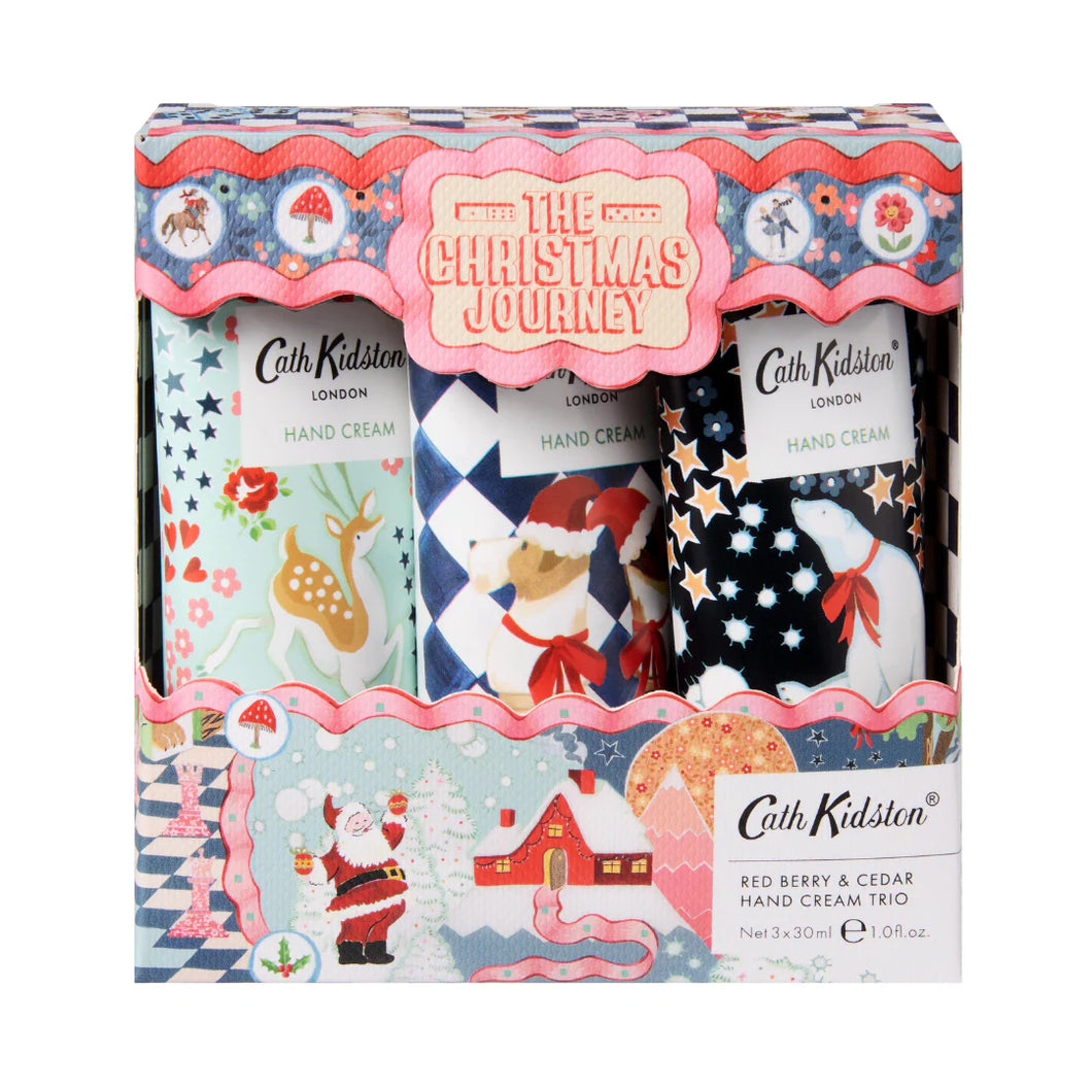 Cath Kidston Christmas Journey Hand Cream Trio
