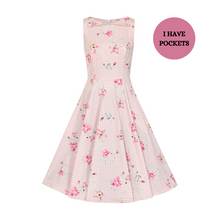 Load image into Gallery viewer, Catherine Pink Gingham Swing Dress
