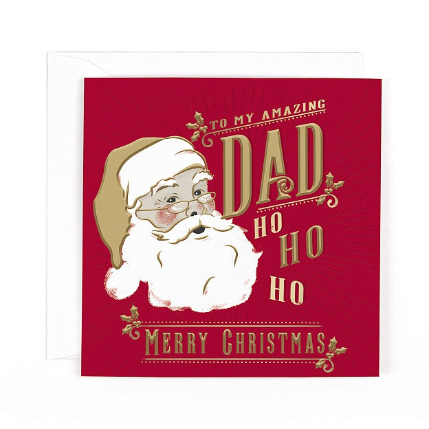 Charcoal Christmas Dad Card
