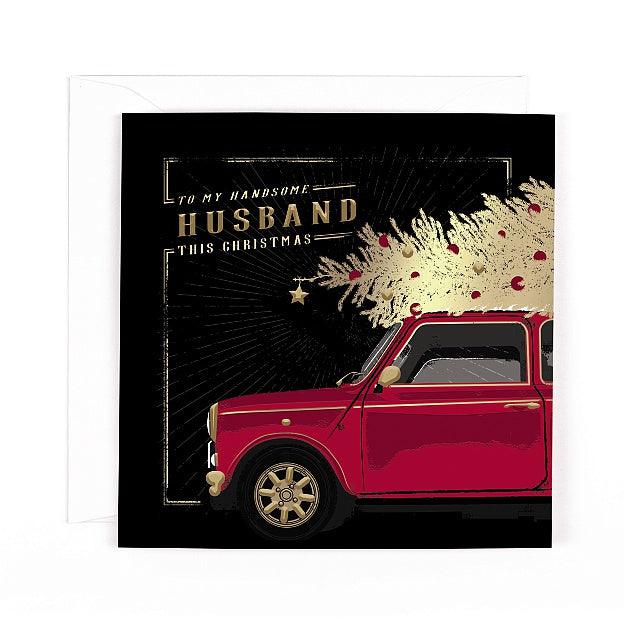 Charcoal Christmas Husband Card