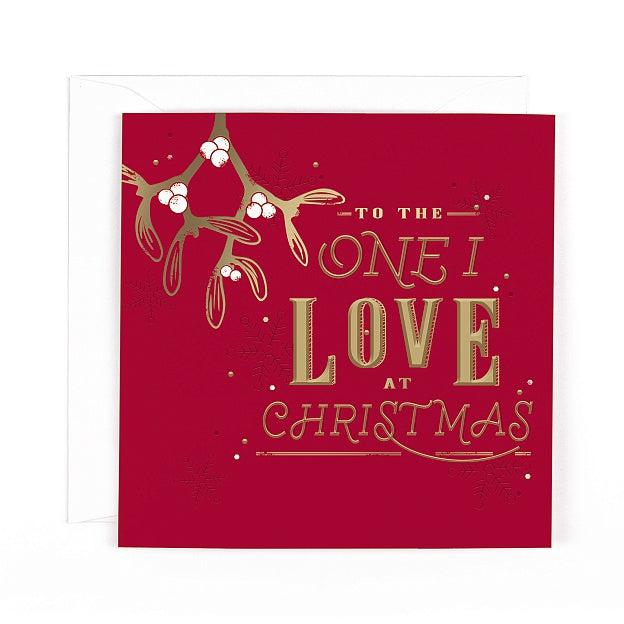 Charcoal Christmas One I Love Card