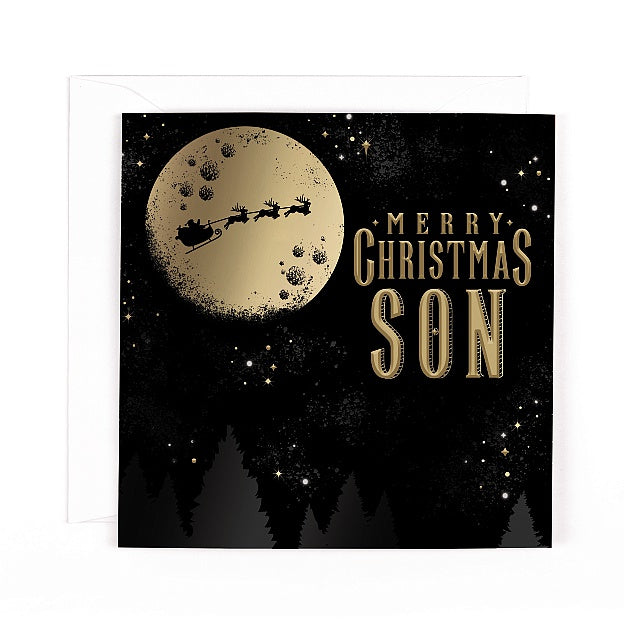 Charcoal Christmas Son Card