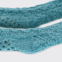 Load image into Gallery viewer, Molly Chenille Slipper Socks Duck Egg
