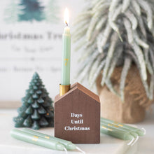 Load image into Gallery viewer, Christmas Countdown 24 Mini Advent Candles &amp; Holder FIRST CANDLE DAMAGED SALE
