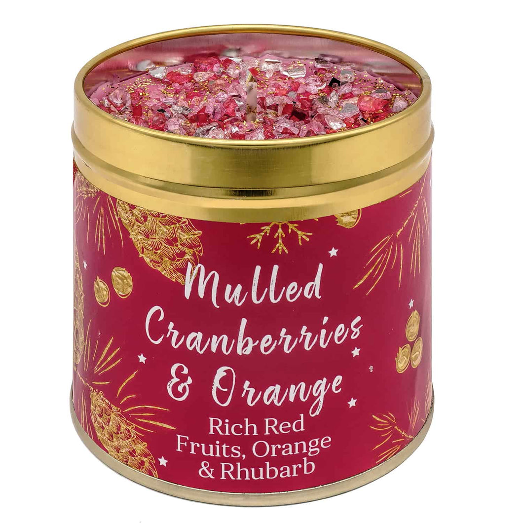 Christmas Elegance Mulled Cranberries & Orange Candle
