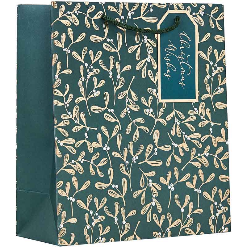 Christmas Medium Gift Bag Mistletoe