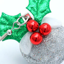 Load image into Gallery viewer, Christmas Pudding Earrings

