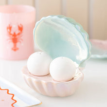 Load image into Gallery viewer, Clam Shell Salt &amp; Pepper Shakers
