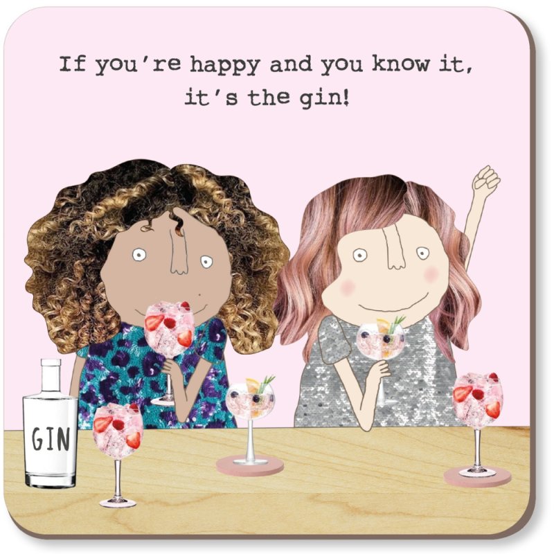 Rosie Made A Thing Coaster It's The Gin