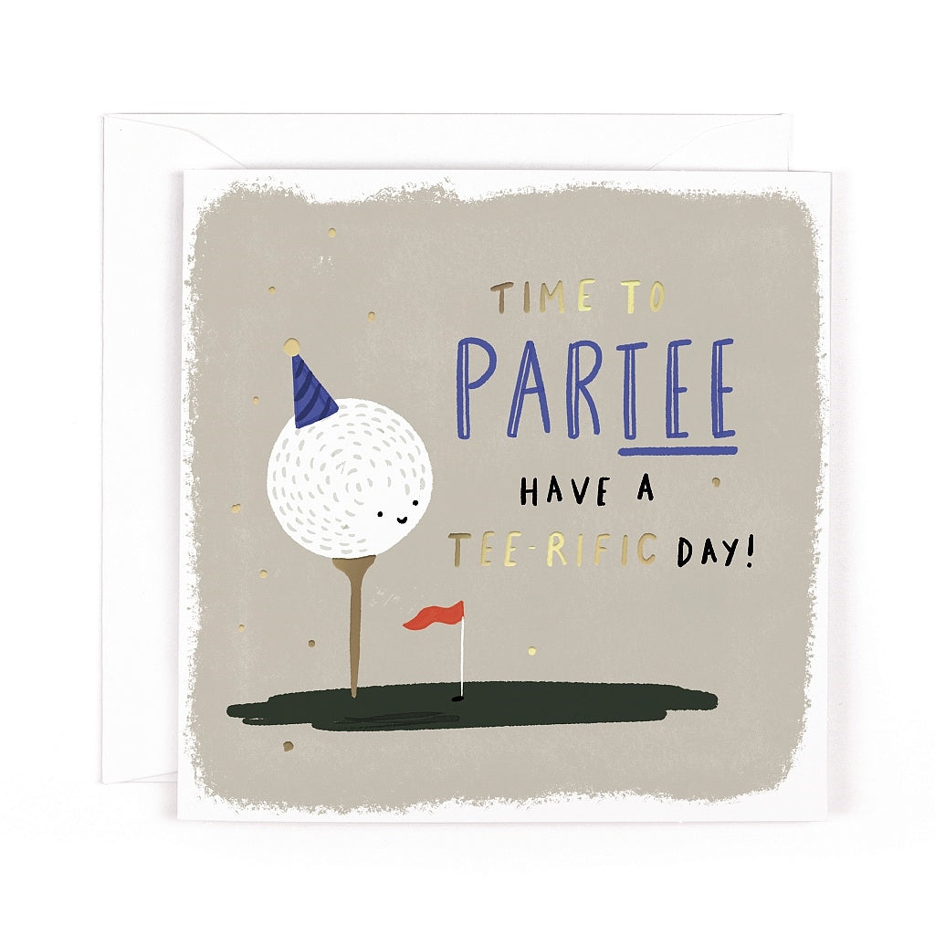 Cobalt Partee Golf Birthday Card