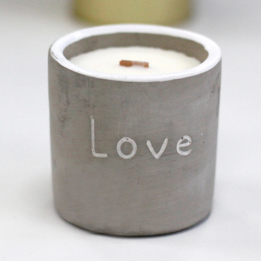 Concrete Soy Candle Love Purple Fig & Cassis
