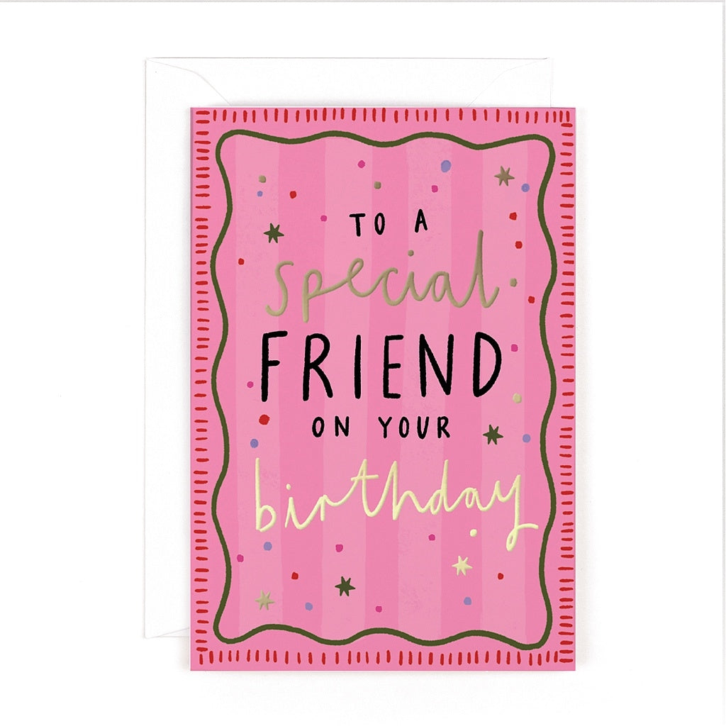 Confetti Special Friend Birthday Card