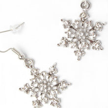 Load image into Gallery viewer, Crystal Snowflake Earrings
