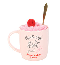Load image into Gallery viewer, Cupid's Cafe Mug Spoon &amp; Socks Set
